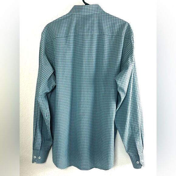 Bugatchi Cotton Gingham Plaid Flip Cuff Shirt - Picture 3 of 9